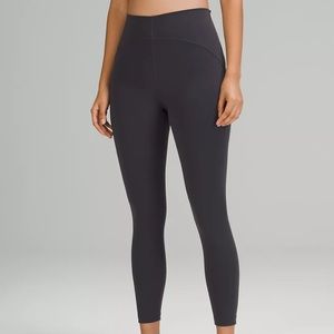 LuluLemon Wunder Train High-Rise Tight 28” - Black Granite, Size 12